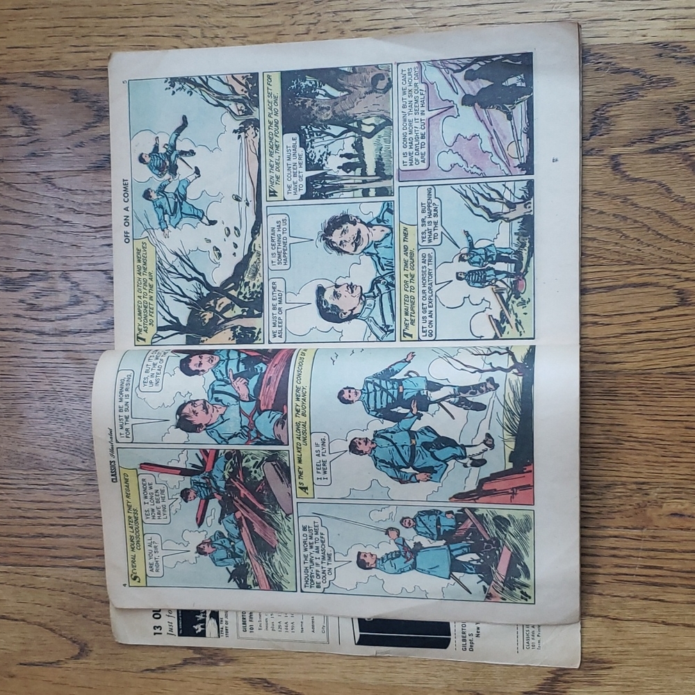 Vintage 60s Classics Illustrated No. 149 Off On A Comet Jules Verne Comic Book - Picture 3 of 16